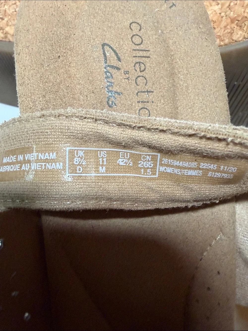 Women’s Slingback Cork Wedge Sandal - Beige